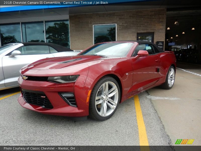Garnet Red Tintcoat / Jet Black 2018 Chevrolet Camaro SS Convertible