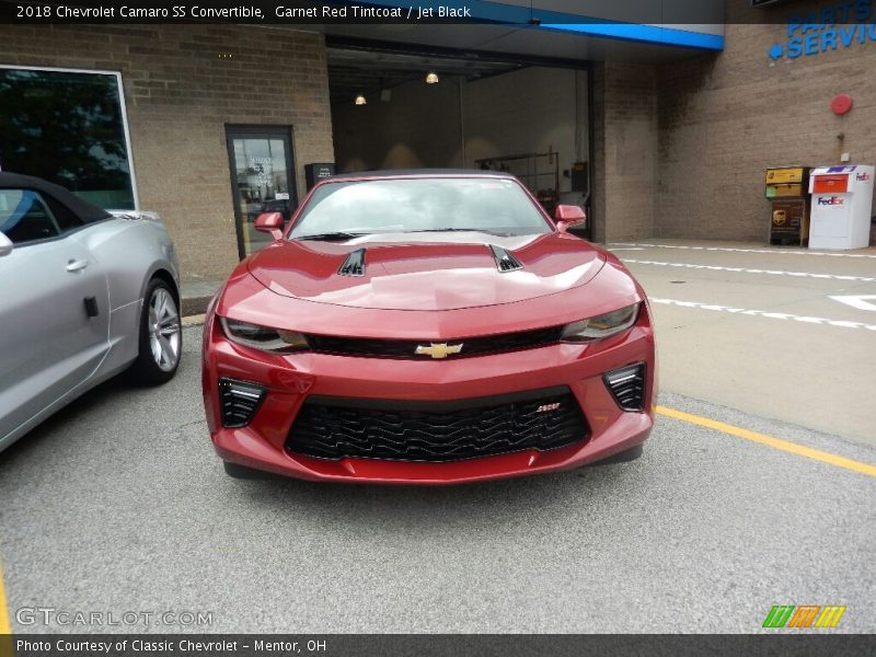 Garnet Red Tintcoat / Jet Black 2018 Chevrolet Camaro SS Convertible