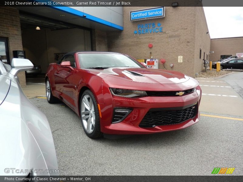 Garnet Red Tintcoat / Jet Black 2018 Chevrolet Camaro SS Convertible