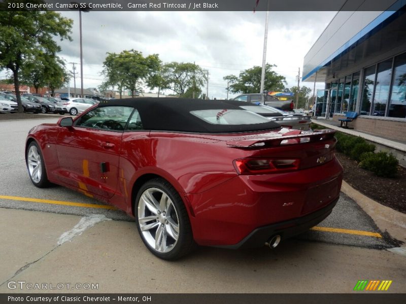 Garnet Red Tintcoat / Jet Black 2018 Chevrolet Camaro SS Convertible