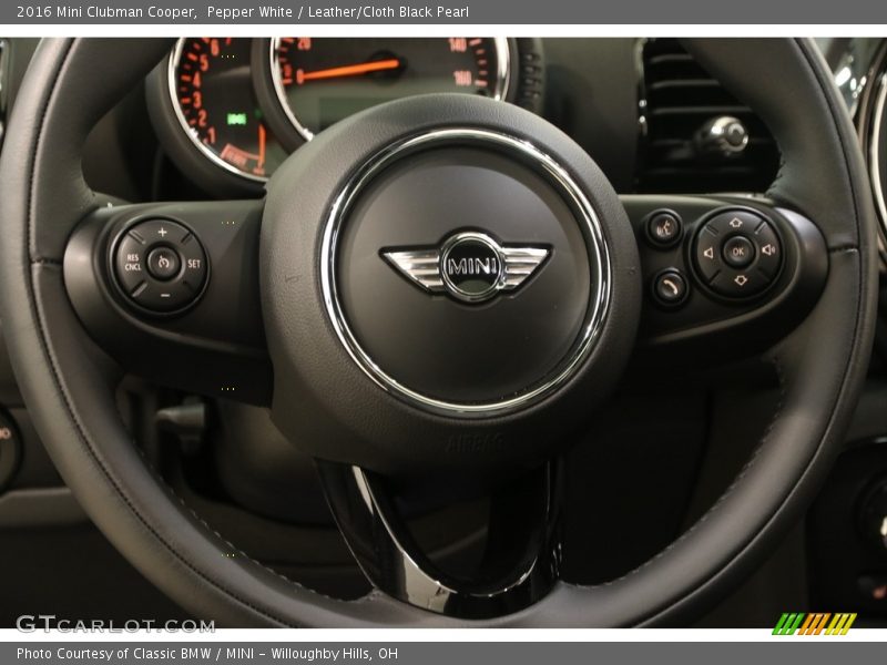 Pepper White / Leather/Cloth Black Pearl 2016 Mini Clubman Cooper