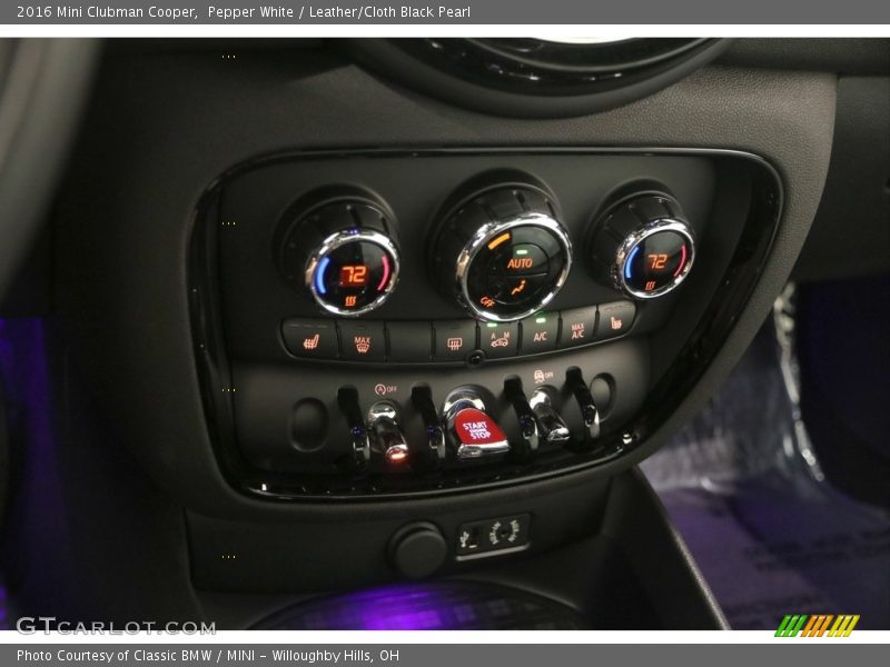 Pepper White / Leather/Cloth Black Pearl 2016 Mini Clubman Cooper