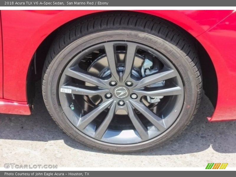 San Marino Red / Ebony 2018 Acura TLX V6 A-Spec Sedan