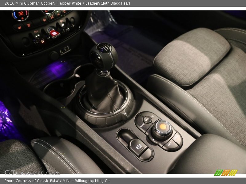 Pepper White / Leather/Cloth Black Pearl 2016 Mini Clubman Cooper