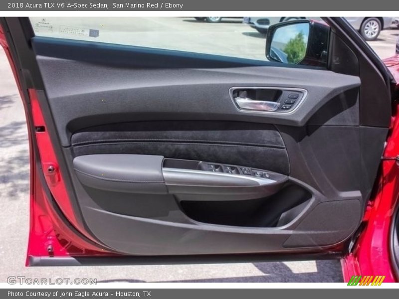 San Marino Red / Ebony 2018 Acura TLX V6 A-Spec Sedan