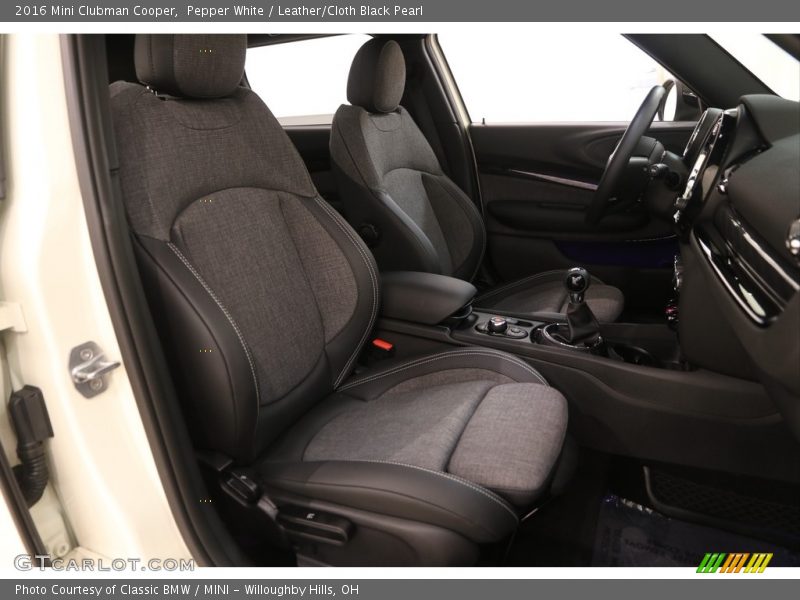 Pepper White / Leather/Cloth Black Pearl 2016 Mini Clubman Cooper