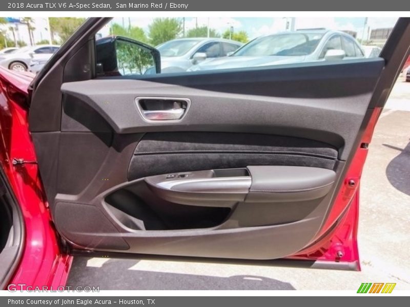 San Marino Red / Ebony 2018 Acura TLX V6 A-Spec Sedan