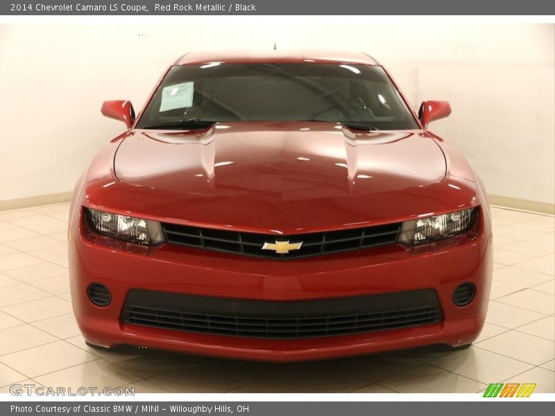 Red Rock Metallic / Black 2014 Chevrolet Camaro LS Coupe