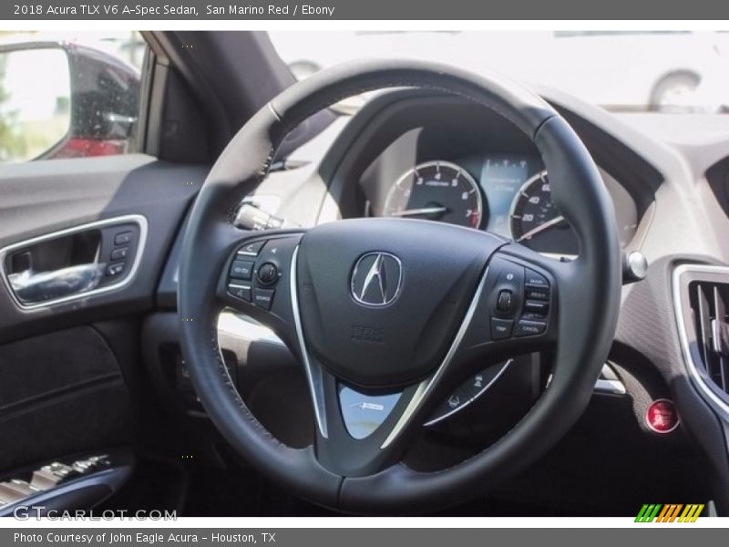 San Marino Red / Ebony 2018 Acura TLX V6 A-Spec Sedan
