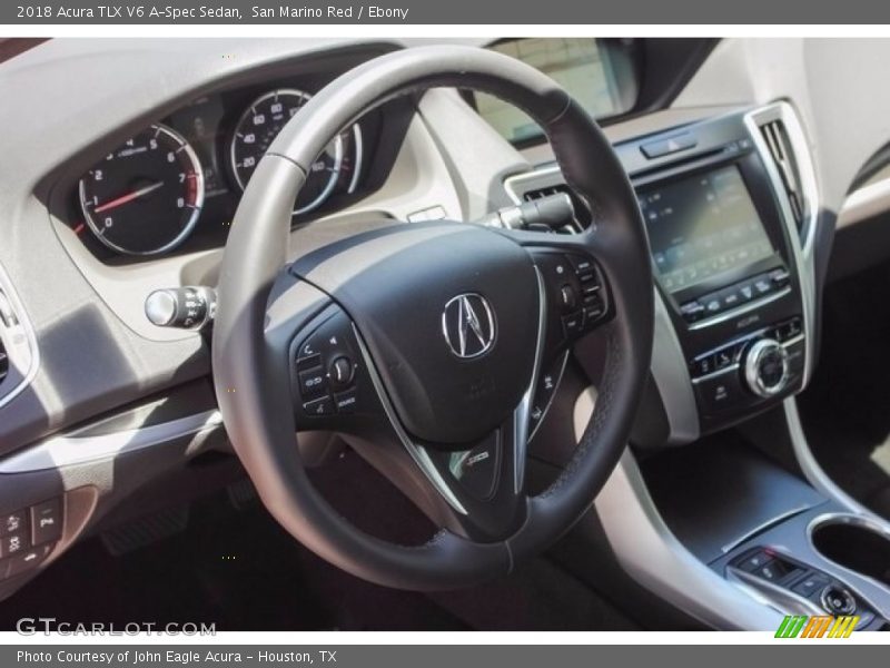 San Marino Red / Ebony 2018 Acura TLX V6 A-Spec Sedan