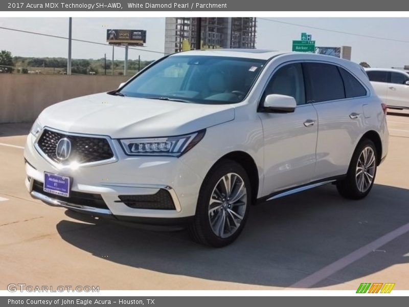 White Diamond Pearl / Parchment 2017 Acura MDX Technology SH-AWD