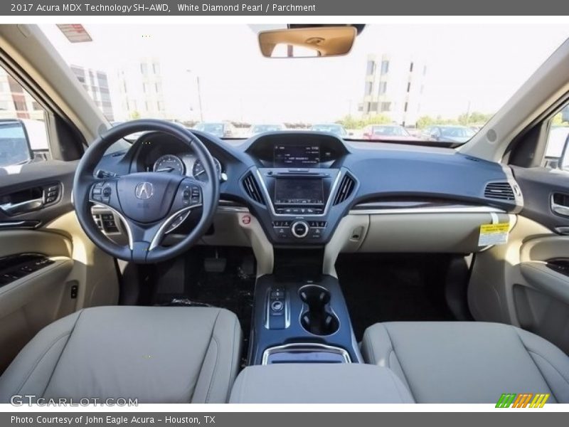 White Diamond Pearl / Parchment 2017 Acura MDX Technology SH-AWD