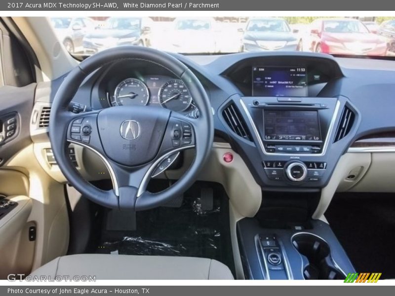White Diamond Pearl / Parchment 2017 Acura MDX Technology SH-AWD