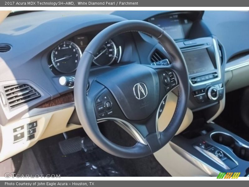 White Diamond Pearl / Parchment 2017 Acura MDX Technology SH-AWD
