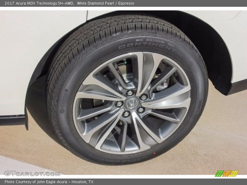 White Diamond Pearl / Espresso 2017 Acura MDX Technology SH-AWD