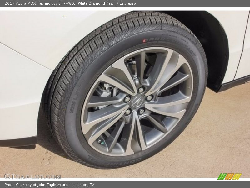 White Diamond Pearl / Espresso 2017 Acura MDX Technology SH-AWD