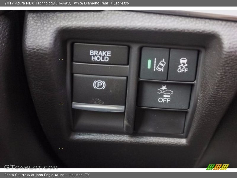 White Diamond Pearl / Espresso 2017 Acura MDX Technology SH-AWD
