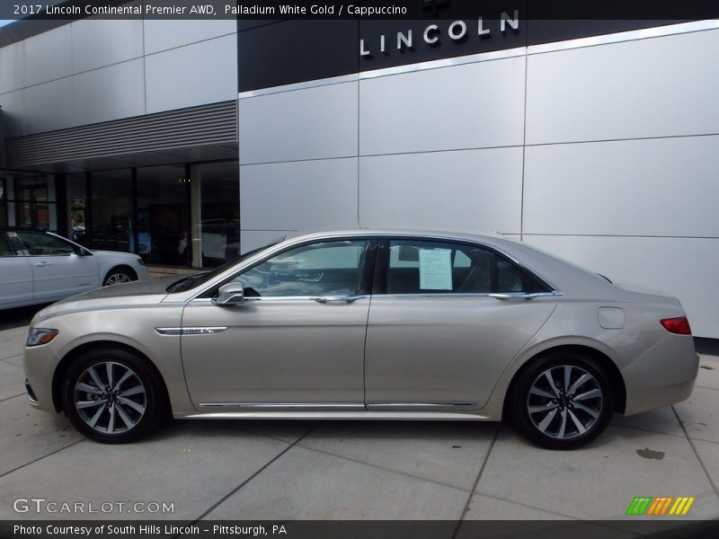 Palladium White Gold / Cappuccino 2017 Lincoln Continental Premier AWD