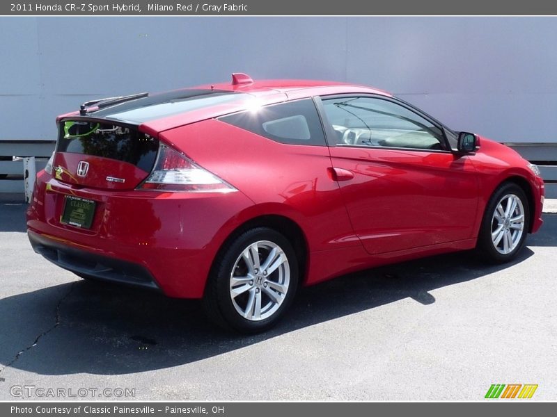 Milano Red / Gray Fabric 2011 Honda CR-Z Sport Hybrid