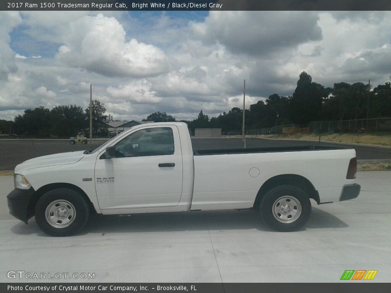 Bright White / Black/Diesel Gray 2017 Ram 1500 Tradesman Regular Cab