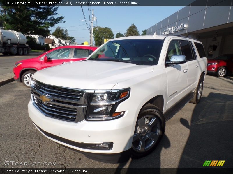 Iridescent Pearl Tricoat / Cocoa/Dune 2017 Chevrolet Suburban Premier 4WD