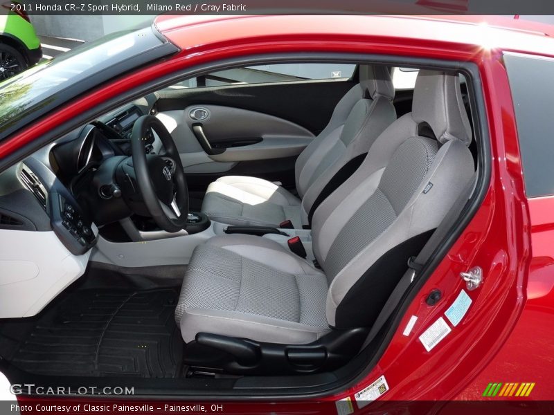 Milano Red / Gray Fabric 2011 Honda CR-Z Sport Hybrid