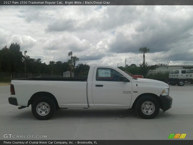 Bright White / Black/Diesel Gray 2017 Ram 1500 Tradesman Regular Cab