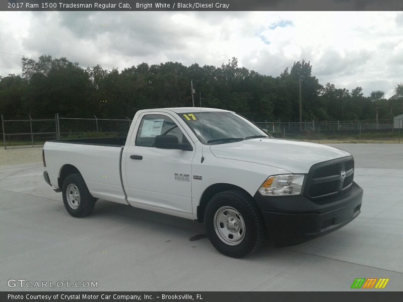 Bright White / Black/Diesel Gray 2017 Ram 1500 Tradesman Regular Cab
