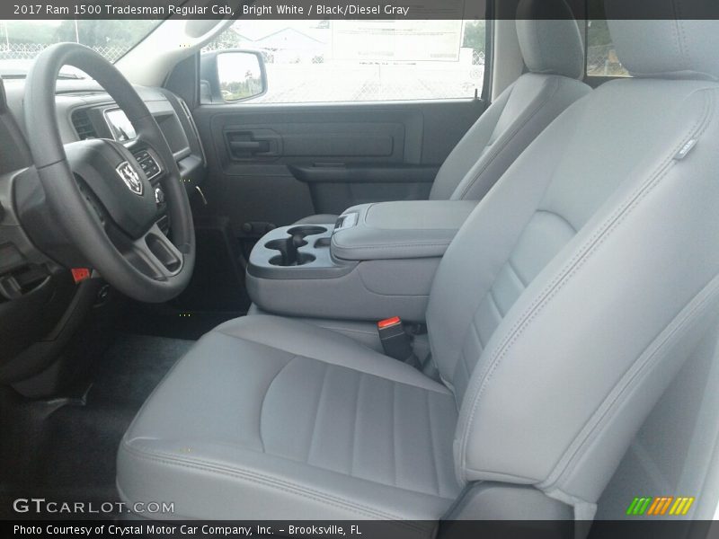 Bright White / Black/Diesel Gray 2017 Ram 1500 Tradesman Regular Cab