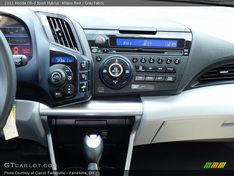 Milano Red / Gray Fabric 2011 Honda CR-Z Sport Hybrid