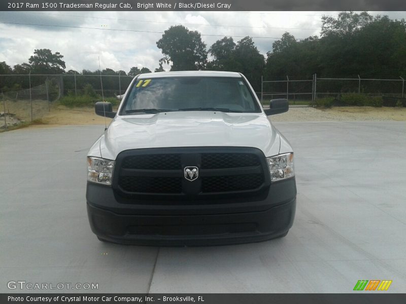 Bright White / Black/Diesel Gray 2017 Ram 1500 Tradesman Regular Cab