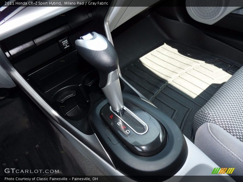 Milano Red / Gray Fabric 2011 Honda CR-Z Sport Hybrid