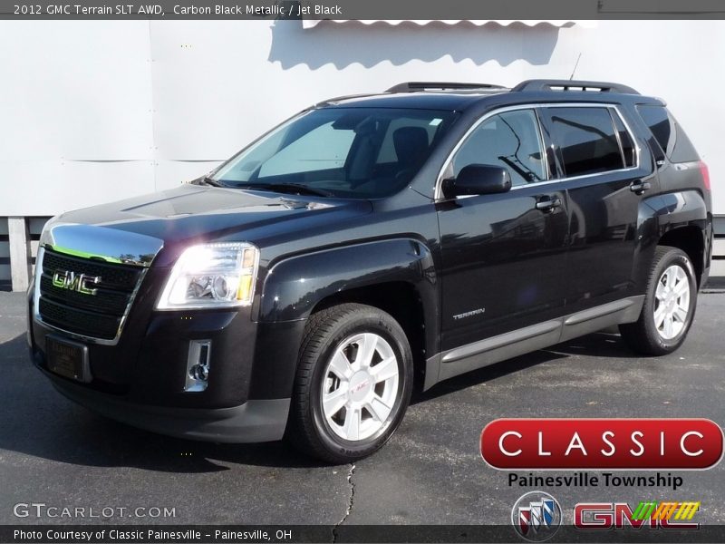 Carbon Black Metallic / Jet Black 2012 GMC Terrain SLT AWD