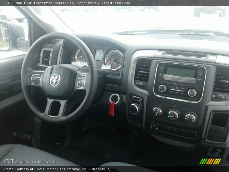 Bright White / Black/Diesel Gray 2017 Ram 1500 Tradesman Regular Cab