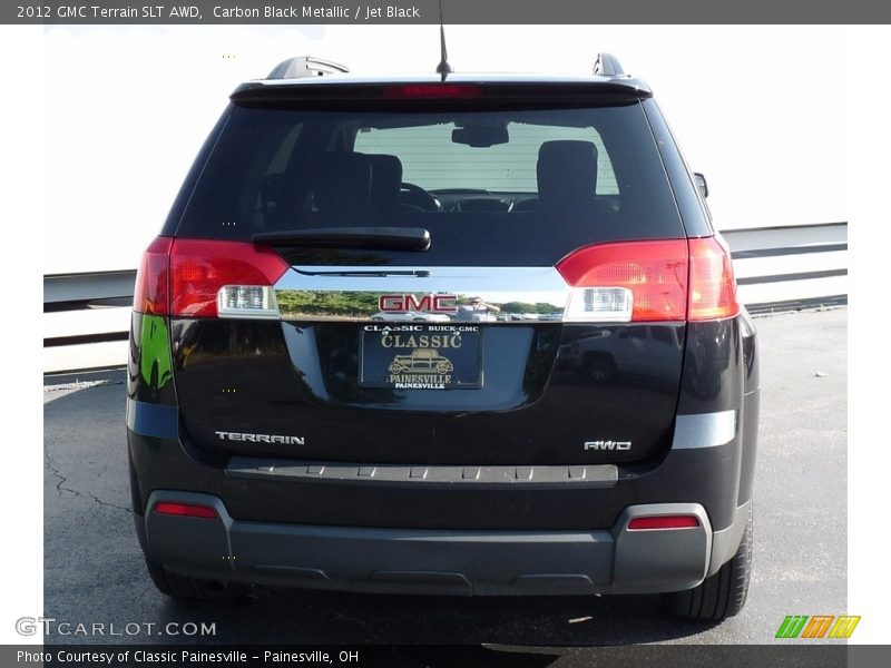 Carbon Black Metallic / Jet Black 2012 GMC Terrain SLT AWD