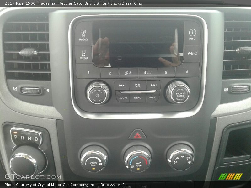 Bright White / Black/Diesel Gray 2017 Ram 1500 Tradesman Regular Cab