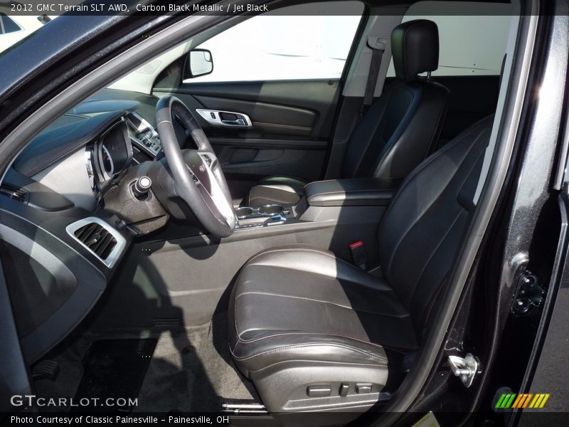 Carbon Black Metallic / Jet Black 2012 GMC Terrain SLT AWD