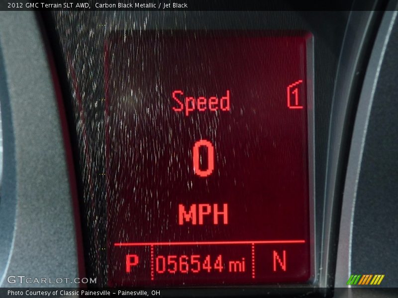 Carbon Black Metallic / Jet Black 2012 GMC Terrain SLT AWD
