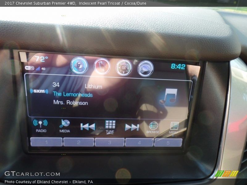 Iridescent Pearl Tricoat / Cocoa/Dune 2017 Chevrolet Suburban Premier 4WD