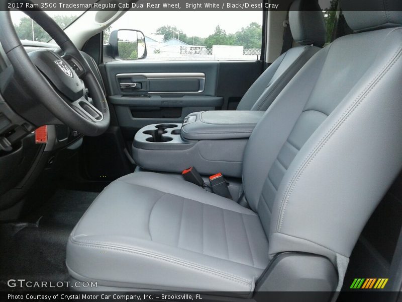 Bright White / Black/Diesel Gray 2017 Ram 3500 Tradesman Regular Cab Dual Rear Wheel