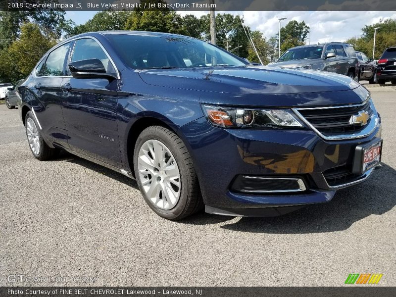 Blue Velvet Metallic / Jet Black/Dark Titanium 2018 Chevrolet Impala LS