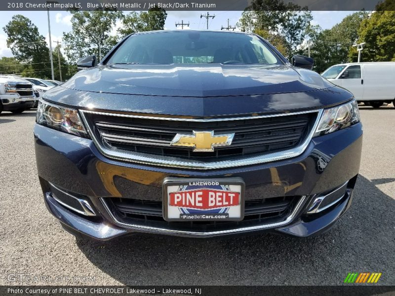 Blue Velvet Metallic / Jet Black/Dark Titanium 2018 Chevrolet Impala LS