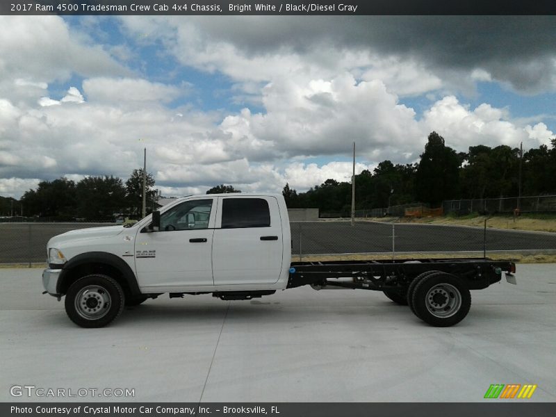 Bright White / Black/Diesel Gray 2017 Ram 4500 Tradesman Crew Cab 4x4 Chassis