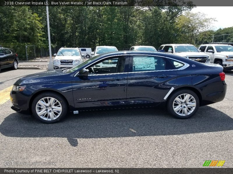 Blue Velvet Metallic / Jet Black/Dark Titanium 2018 Chevrolet Impala LS