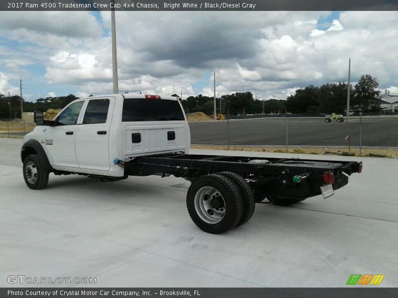 Bright White / Black/Diesel Gray 2017 Ram 4500 Tradesman Crew Cab 4x4 Chassis