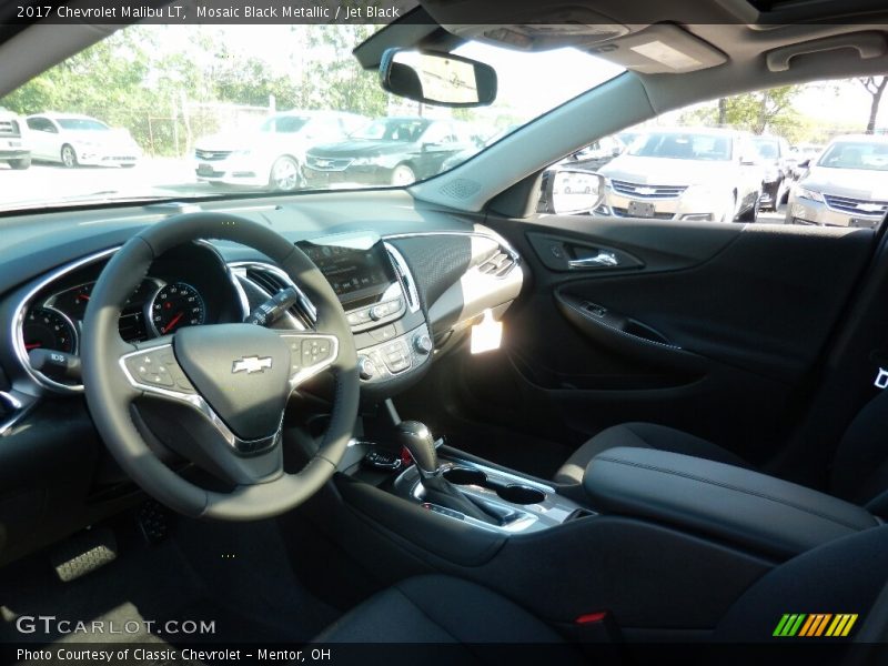 Mosaic Black Metallic / Jet Black 2017 Chevrolet Malibu LT