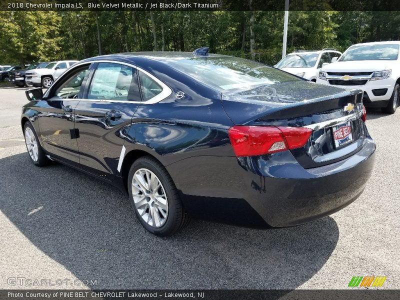 Blue Velvet Metallic / Jet Black/Dark Titanium 2018 Chevrolet Impala LS