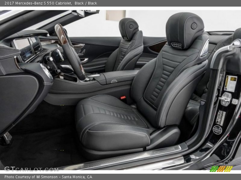 Front Seat of 2017 S 550 Cabriolet