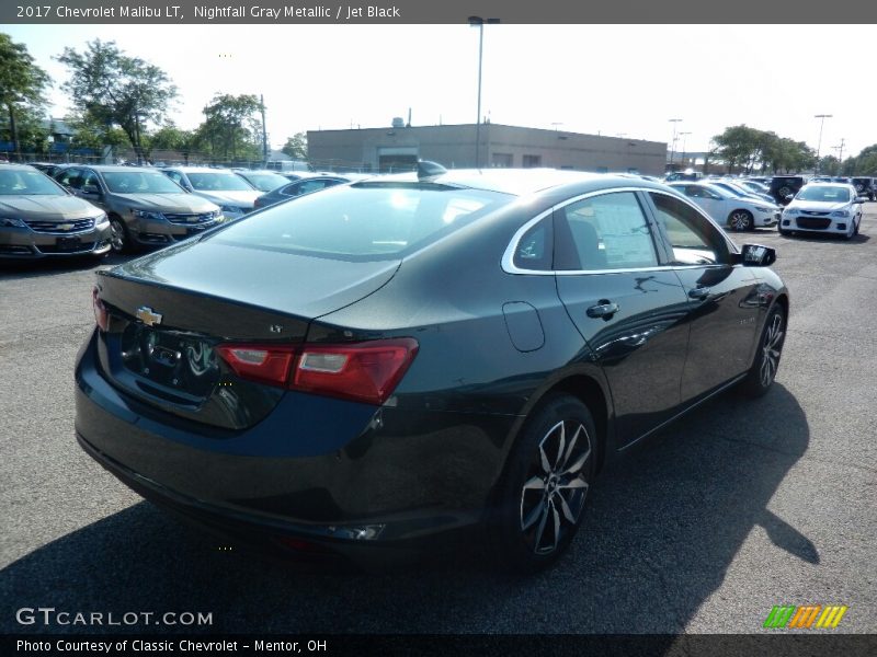 Nightfall Gray Metallic / Jet Black 2017 Chevrolet Malibu LT