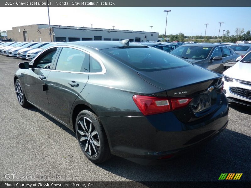 Nightfall Gray Metallic / Jet Black 2017 Chevrolet Malibu LT